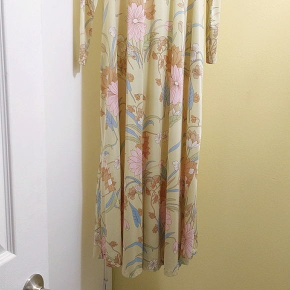 Vintage Nylon Full-Length Maxi Robe Housecoat - Size Small - Picture 8 of 12